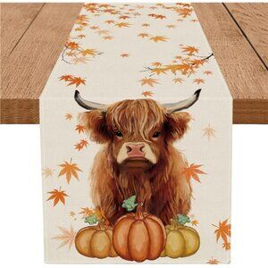 Fall Table Runner Linen